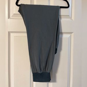 Puimentiua Women s Tapered Pants Cotton Linen Drawstring Size Large